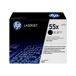 HP 55X original LaserJet Toner cartridge CE255X black standard capacity 12.500 pages 1-pack