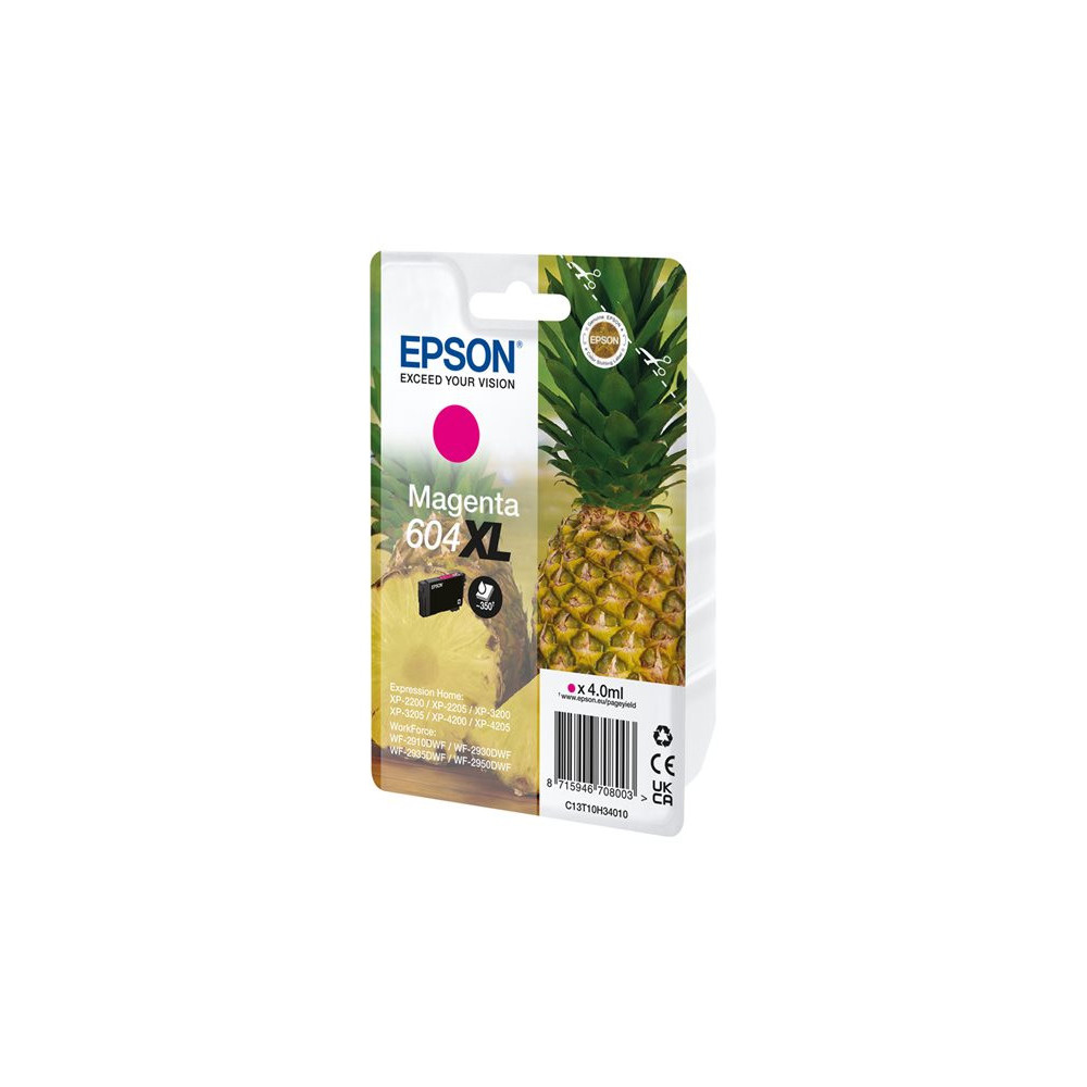 EPSON 1LB Singlepack Magenta 604XL Ink w/s