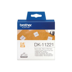 BROTHER Etiquettes papier carres 23x23mm