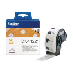 BROTHER Etiquettes papier carres 23x23mm