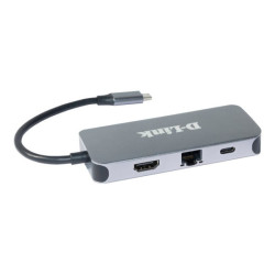 D-LINK 6in1 USB-C Mini Docking Station