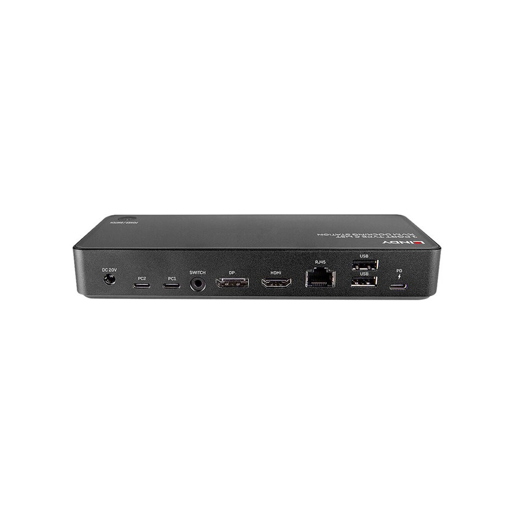 LINDY 2 Port Type C MST KVM Docking Station