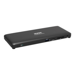 PORT DESIGNS Docking Station 2x 2K Combo USB-A USB-C Double Video Displays up to 2K HDMI 1.4 1080p USB Type C & USB Type A 3.0