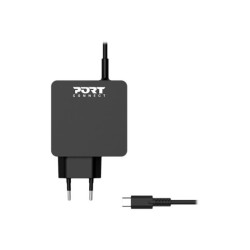 PORT DESIGNS Type C Universal Power Adapter 45W For Macbooks Notebooks Tablets Smartphones Up To 45W Type C Connector