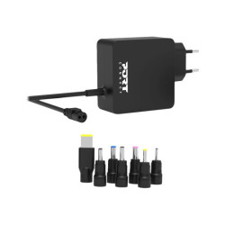 PORT DESIGNS Universal Power Adapter For Notebooks Up To 45W EU Plug 7 Universal Detachable Tips