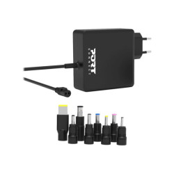 PORT DESIGNS Universal Power Adapter For Notebooks Up To 65W EU Plug 9 Universal Detachable Tips