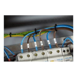 BROTHER Heat Shrink Tube Black on White 9.0mm redeal.fr