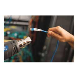 BROTHER Heat Shrink Tube Black on White 9.0mm redeal.fr