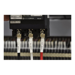 BROTHER Heat Shrink Tube Black on White 9.0mm redeal.fr