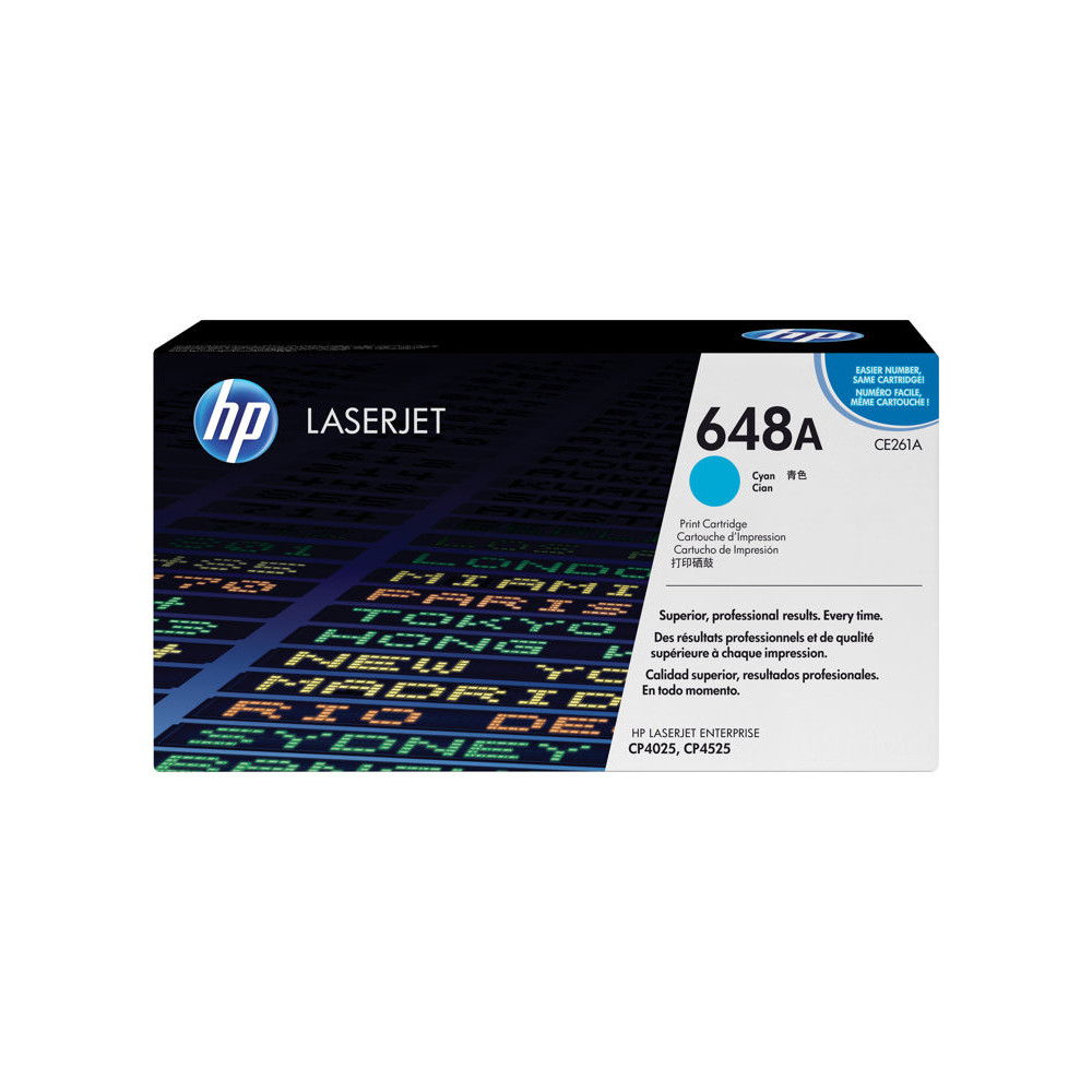 HP 648A original Color LaserJet Toner cartridge CE261A cyan standard capacity 11.000 pages 1-pack
