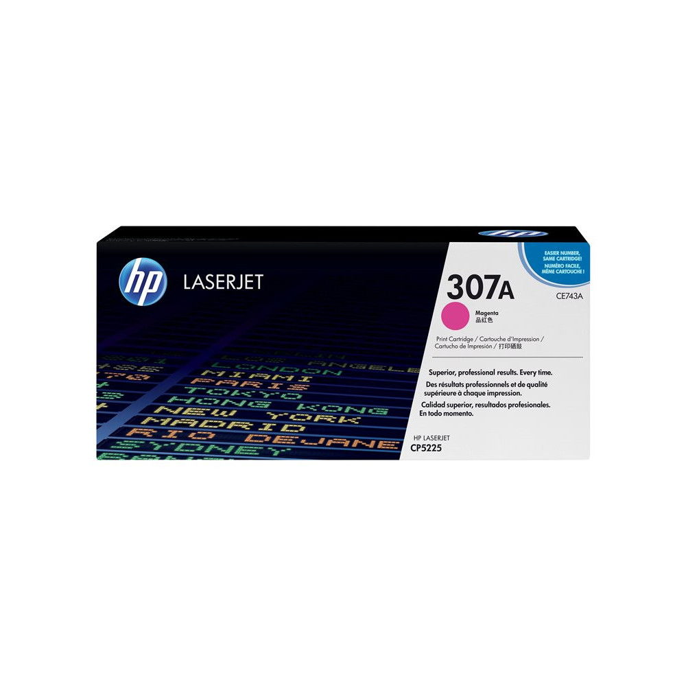 HP original Colour LaserJet CE743A Toner cartridge magenta standard capacity 7.300 pages 1-pack