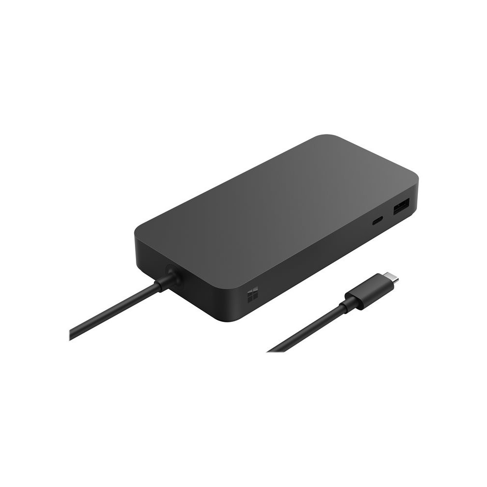 MICROSOFT Surface - Dock Thunderbolt 4 - Station daccueil - 3xUSB-C - 3xUSB 3.2 - Ethernet - Audio Jack - GigE - 165W - Noire