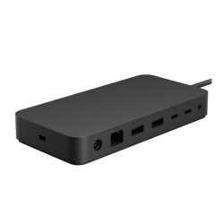 MICROSOFT Surface - Dock Thunderbolt 4 - Station daccueil - 3xUSB-C - 3xUSB 3.2 - Ethernet - Audio Jack - GigE - 165W - Noire