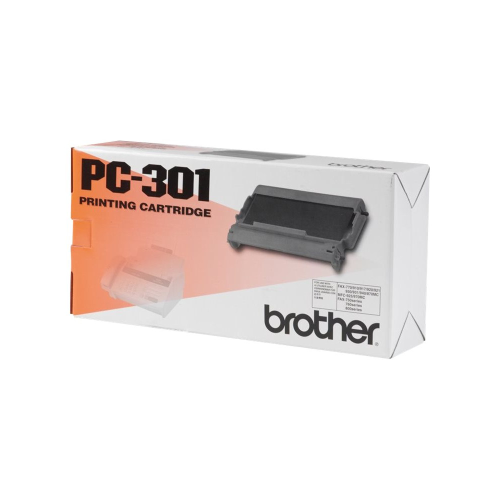 BROTHER PC-301 cassette ruban noir 235 pages pack de 1