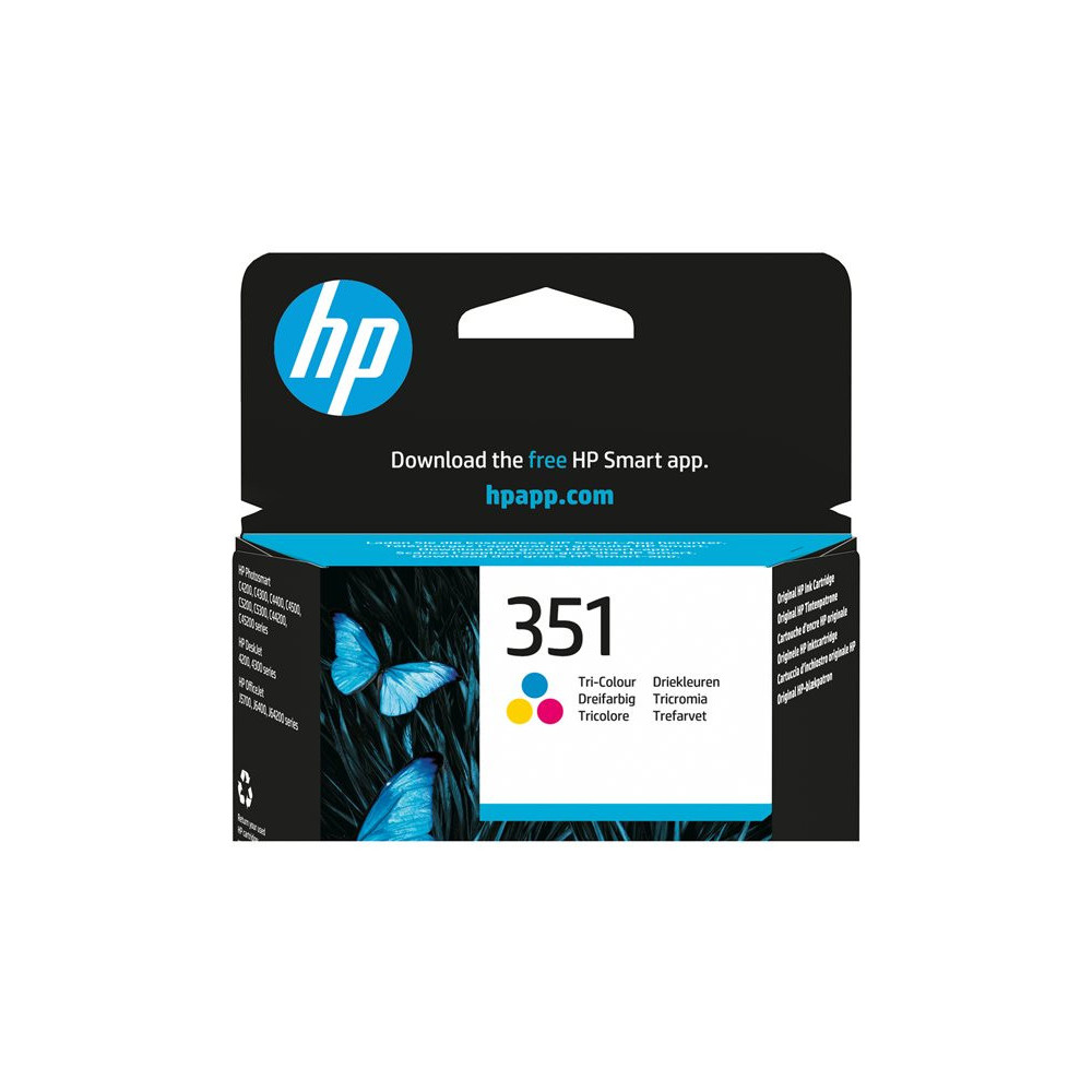 HP 351 original Ink cartridge CB337EE UUS tri-colour low capacity 3.5ml 170 pages 1-pack