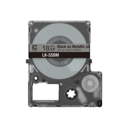 EPSON Metallic Tape Silver/Black 18mm 9m LK-5SBM redeal.fr