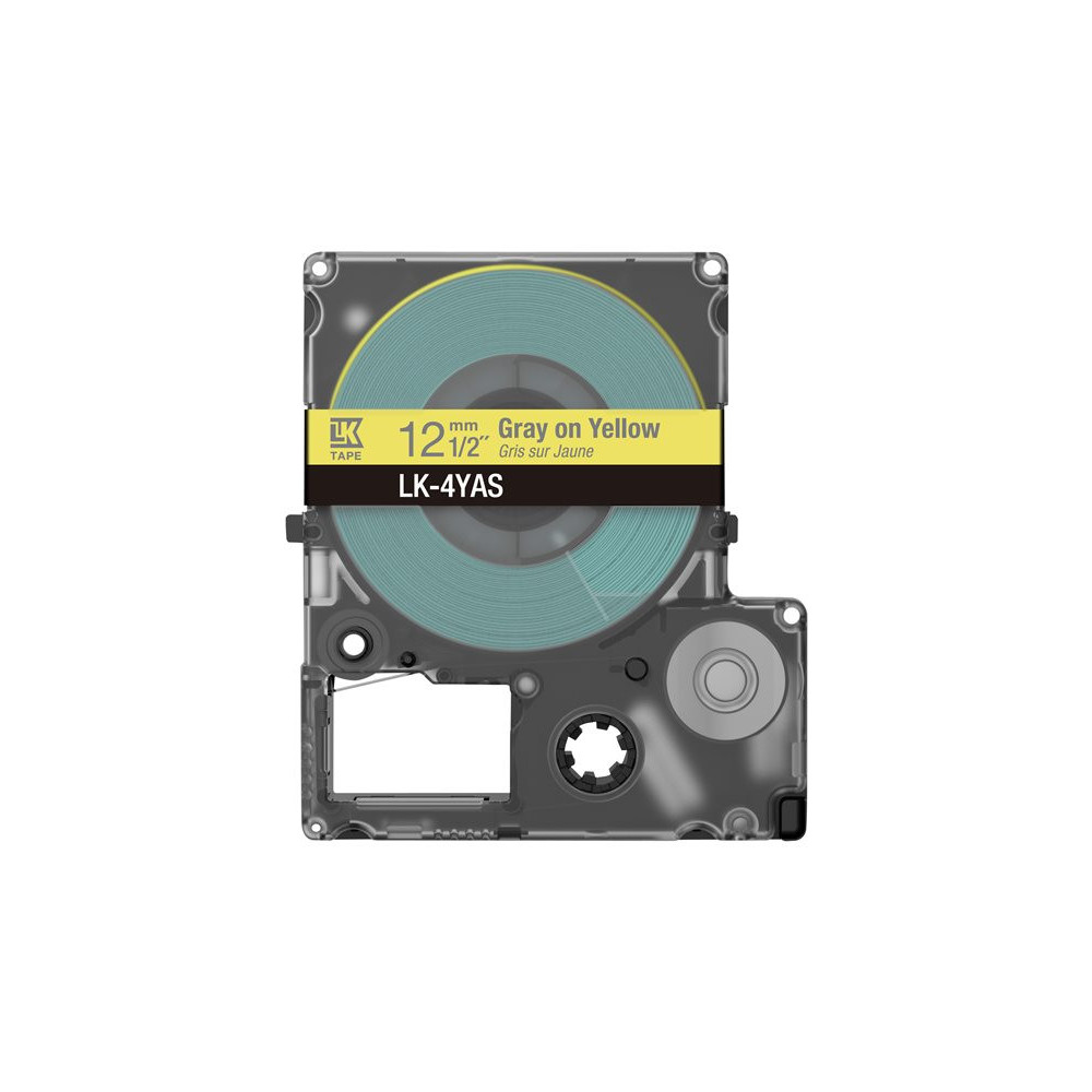 EPSON Colour Tape Yellow/Grey 12mm 8m LK-4YAS redeal.fr