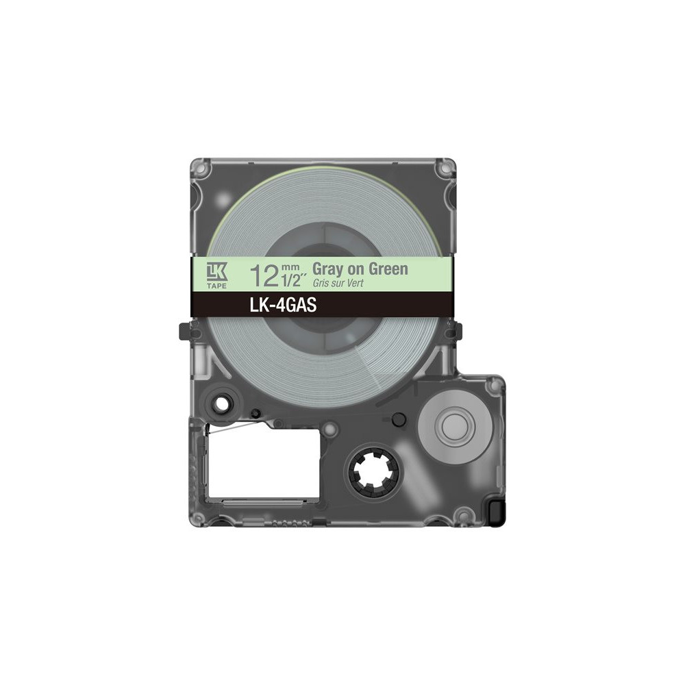 EPSON Colour Tape Green/Grey 12mm 8m LK-4GAS redeal.fr