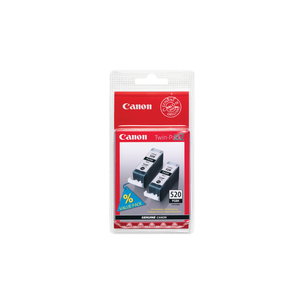 CANON PGI-520BK Ink Cartridge TwinPack black BLISTER redeal.fr