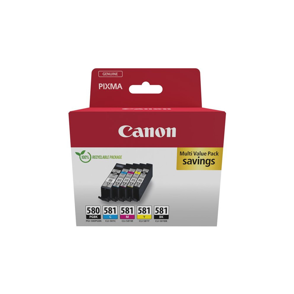 CANON PGI-580/CLI-581 Ink Cartridge BK/CMYK Sec