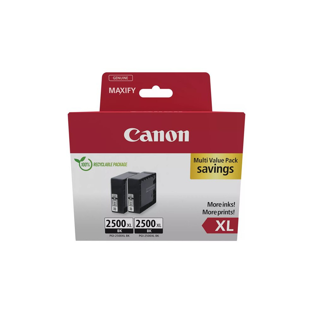 CANON PGI-2500XL Ink Cartridge BK TWIN