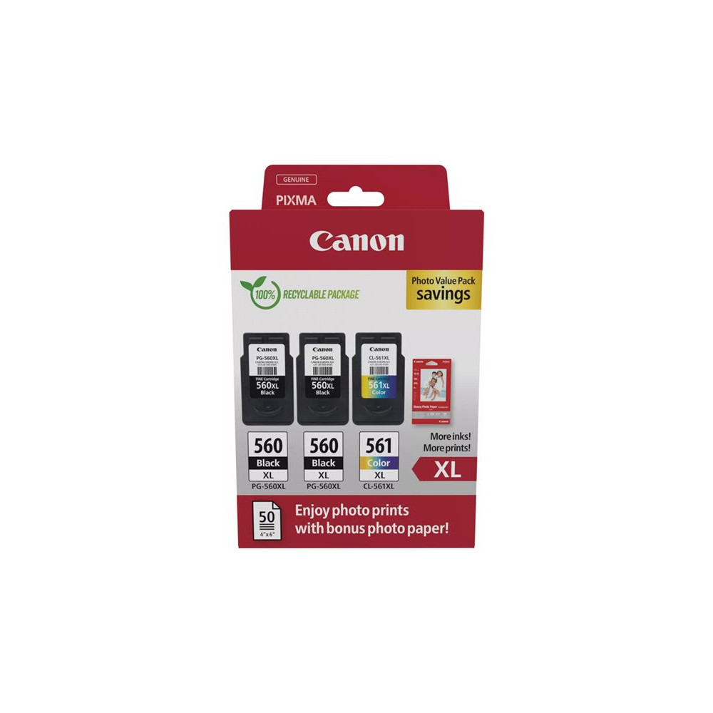 CANON 1LB PG-560XLx2/CL-561XL Ink Cartridge PVP