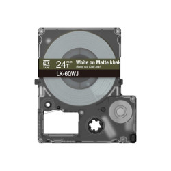 EPSON Matte Tape Khaki/White 24mm 8m LK-6QWJ redeal.fr