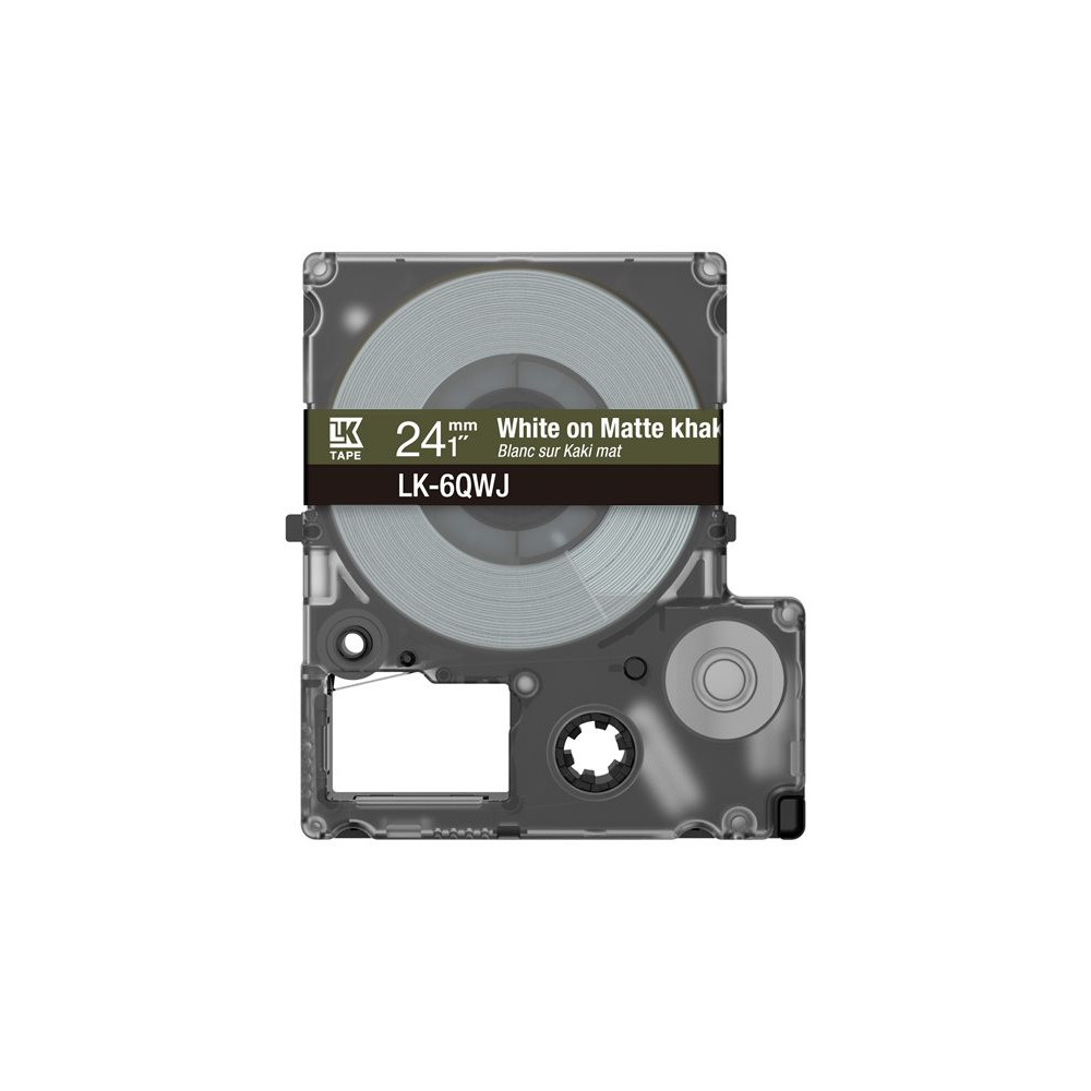 EPSON Matte Tape Khaki/White 24mm 8m LK-6QWJ redeal.fr