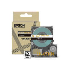 EPSON Metallic Tape Clear/Gold 24mm 9m LK-6TKN redeal.fr