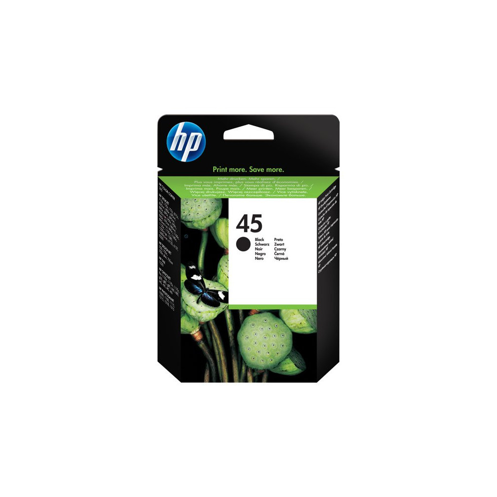 HP 45 original Ink cartridge 514645AE black high capacity 42ml 930 pages 1-pack