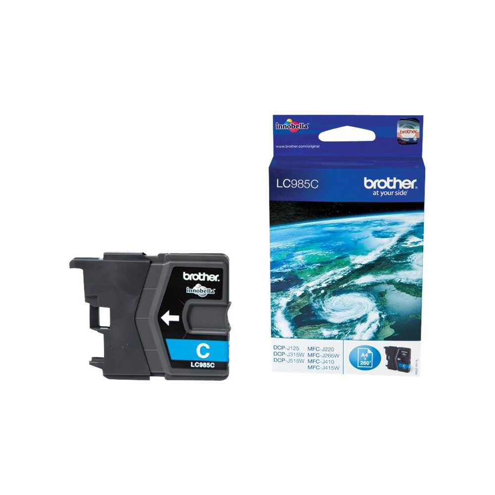 BROTHER LC-985 cartouche dencre cyan capacité standard 260 pages pack de 1