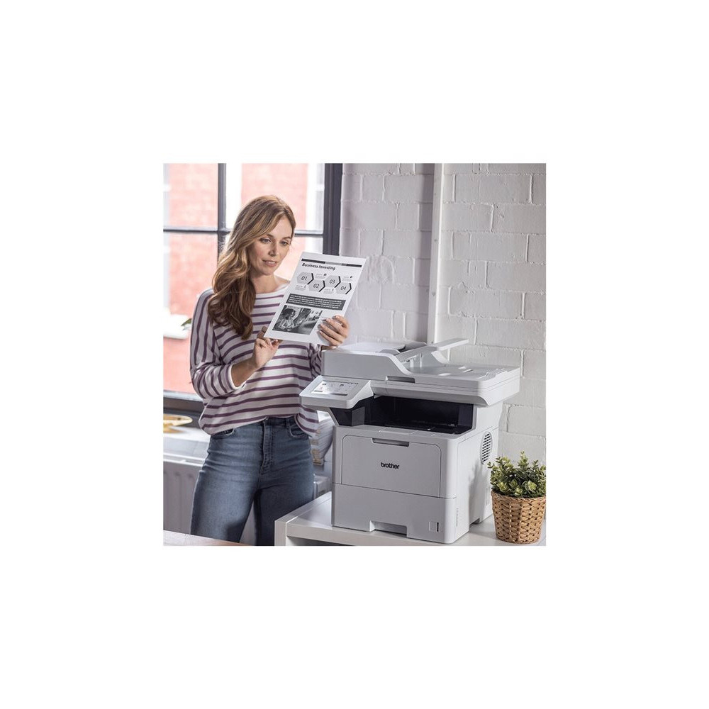 BROTHER MFC-L6710DW MFP Mono B/W laser A4 50ppm copy 50ppmprint 520 sheets USB 2.0 Gigabit LAN Wi-Fi redeal.fr