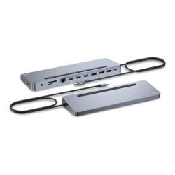 I-TEC USB-C Metal Ergonomic 4K 3x Display Docking Station with PD 100 W + i-tec Universal Charger 100W bundle