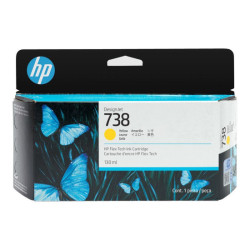 HP 738 130-ml Yellow DesignJet Ink Cartridge redeal.fr