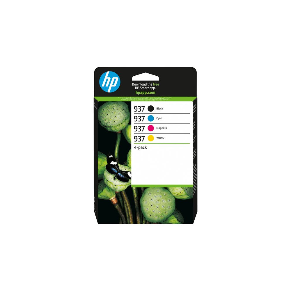 HP 937 CMYK Original Ink Cartridge 4-Pack