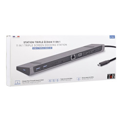 TNB 11in1 Triple Screen Docking Station Function Details 1x Hdmi 1x Displayport 1x VGA Resolution With 1 Screen Using Hdmi
