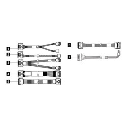 LENOVO ISG ThinkSystem SR650 V3 2.5p Chassis Front BP2 SAS/SATA Cable Kit