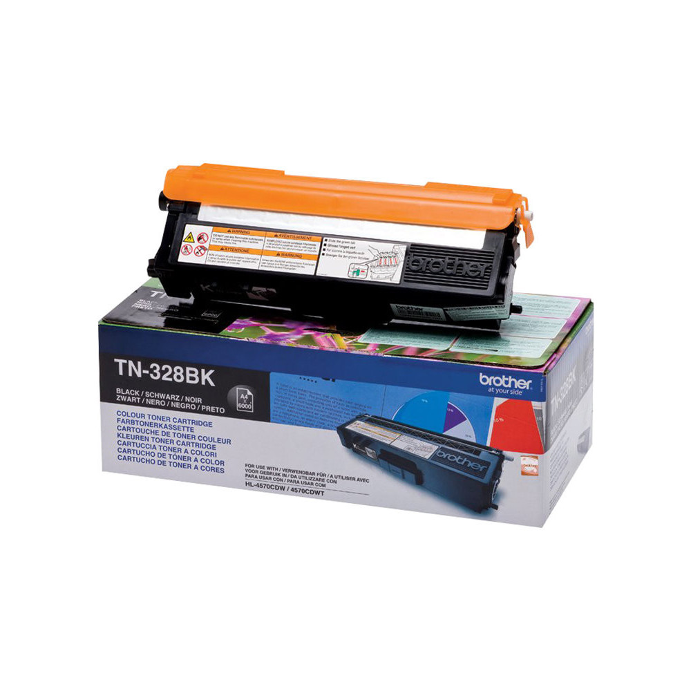 BROTHER TN-328 cartouche de toner noir très haute capacité 6.000 pages pack de 1