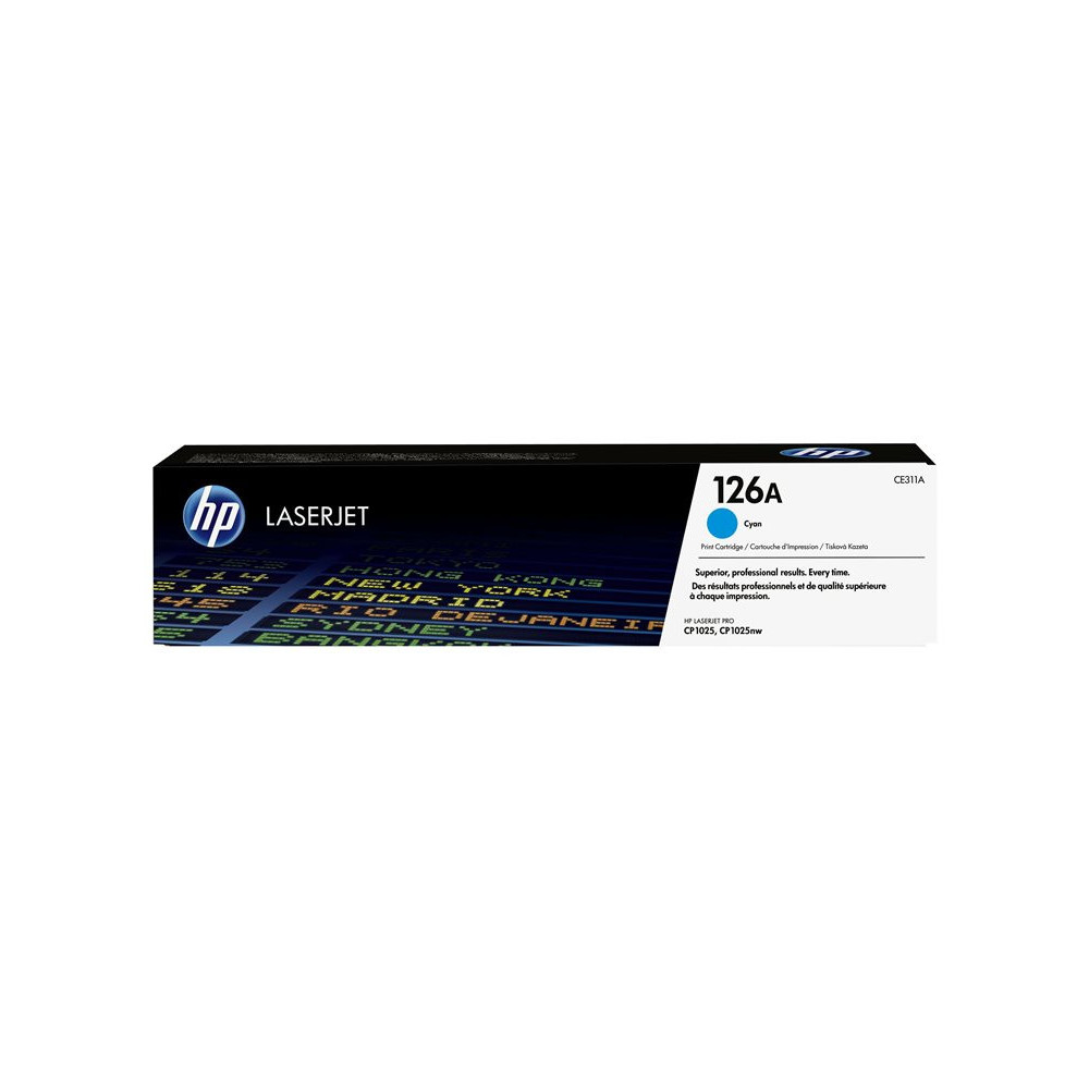 HP 126A original LaserJet Toner cartridge CE311A cyan standard capacity 1.000 pages 1-pack