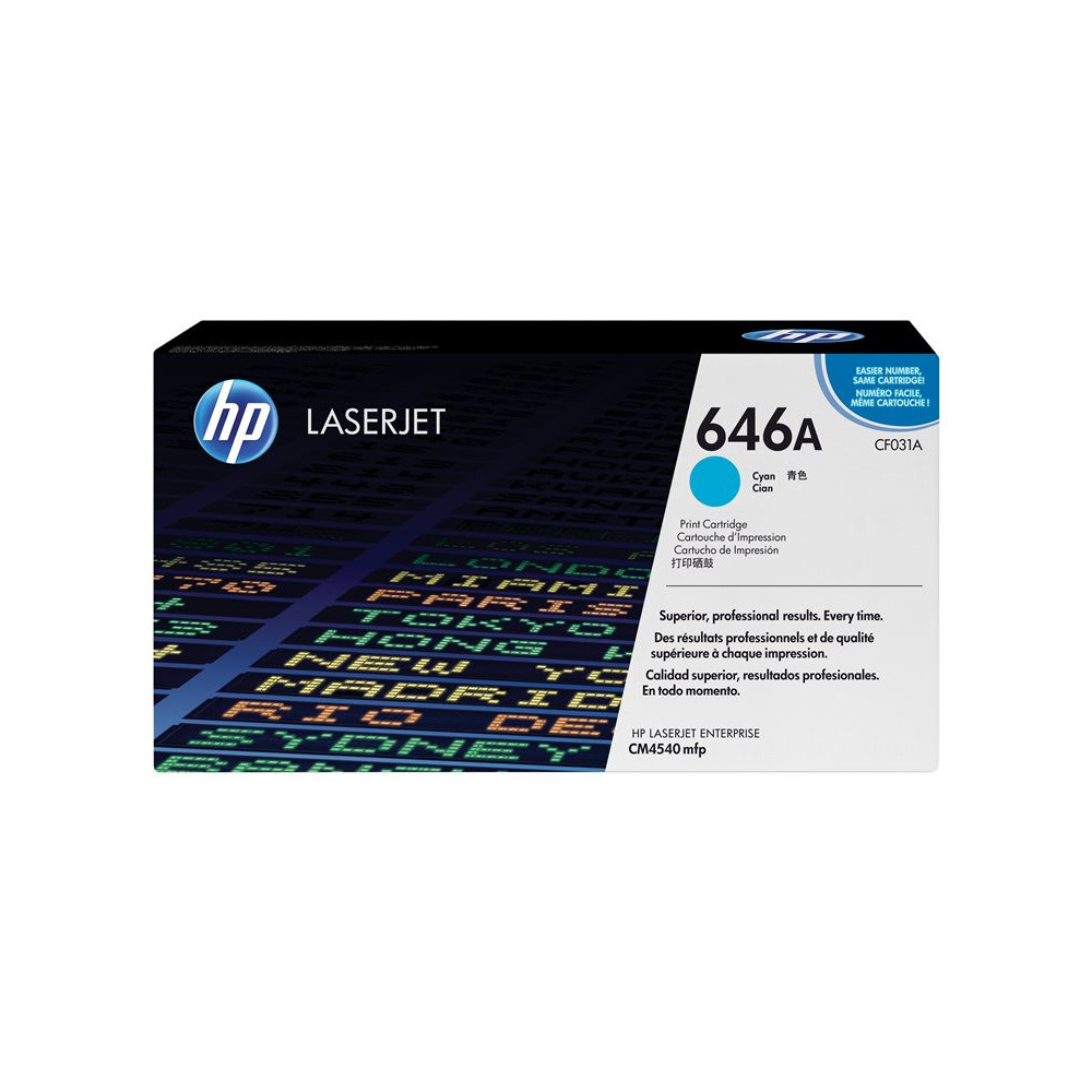 HP original Colour LaserJet CF031A Toner cartridge cyan standard capacity 12.500 pages 1-pack