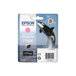 EPSON 5LB T7606 Viv Light Magenta ink cartridge high capacity vivid magenta clair 25 9ml 2849 pages 1-pack