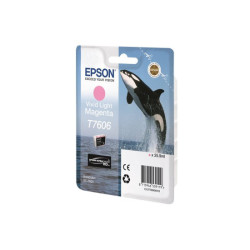 EPSON 5LB T7606 Viv Light Magenta ink cartridge high capacity vivid magenta clair 25 9ml 2849 pages 1-pack
