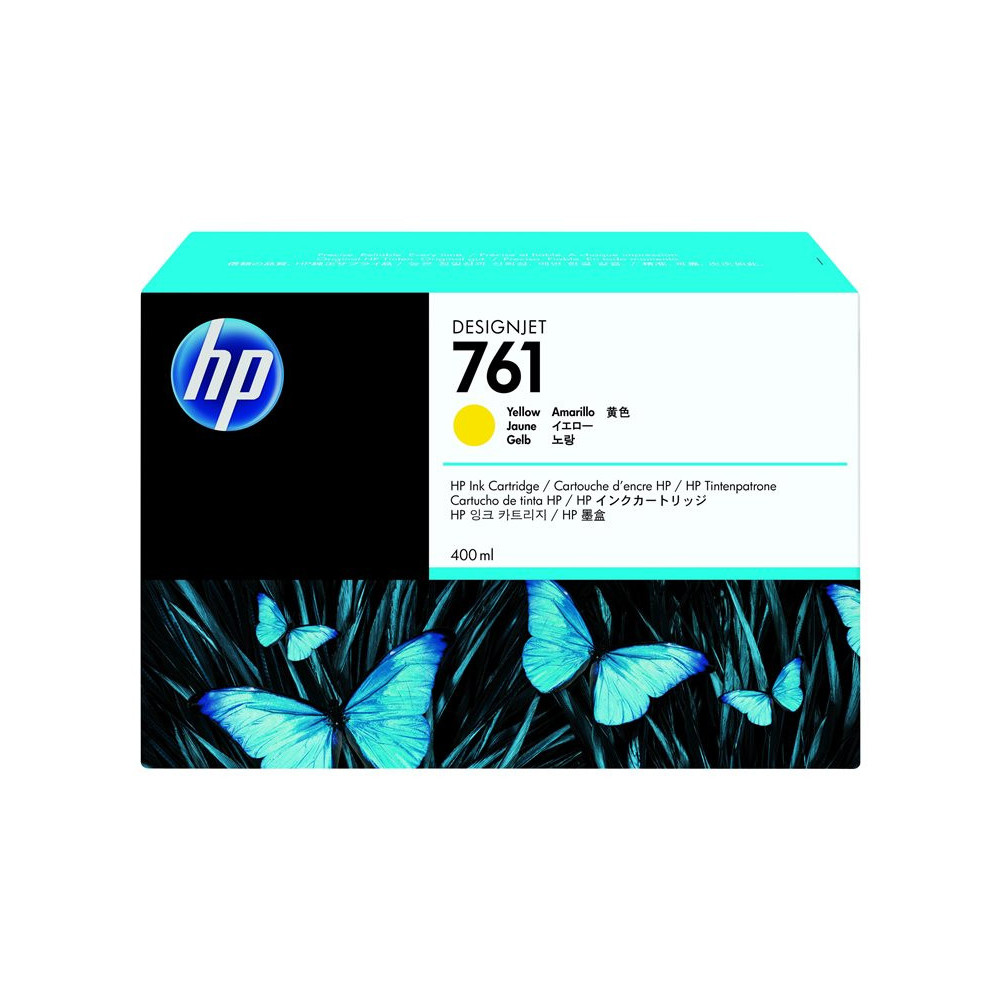 HP 761 original Ink cartridge CM992A yellow standard capacity 400ml 1-pack