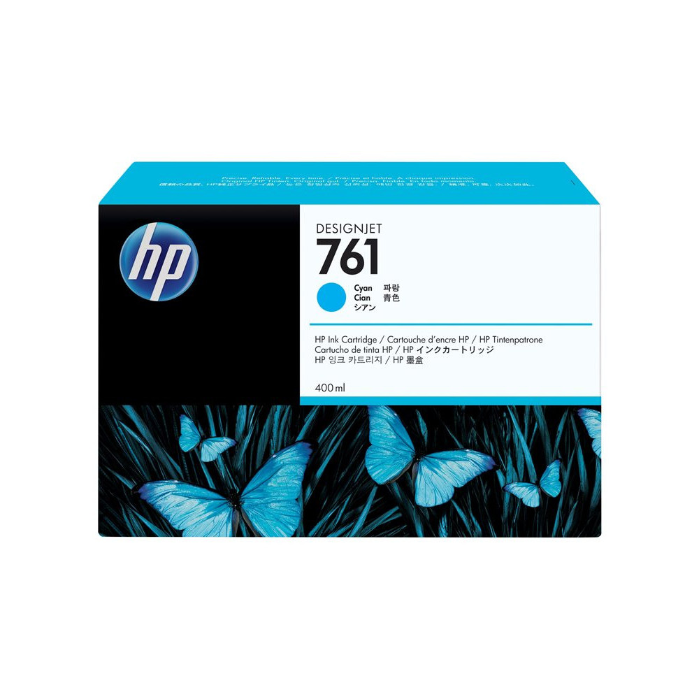 HP 761 original Ink cartridge CM994A cyan standard capacity 400ml 1-pack