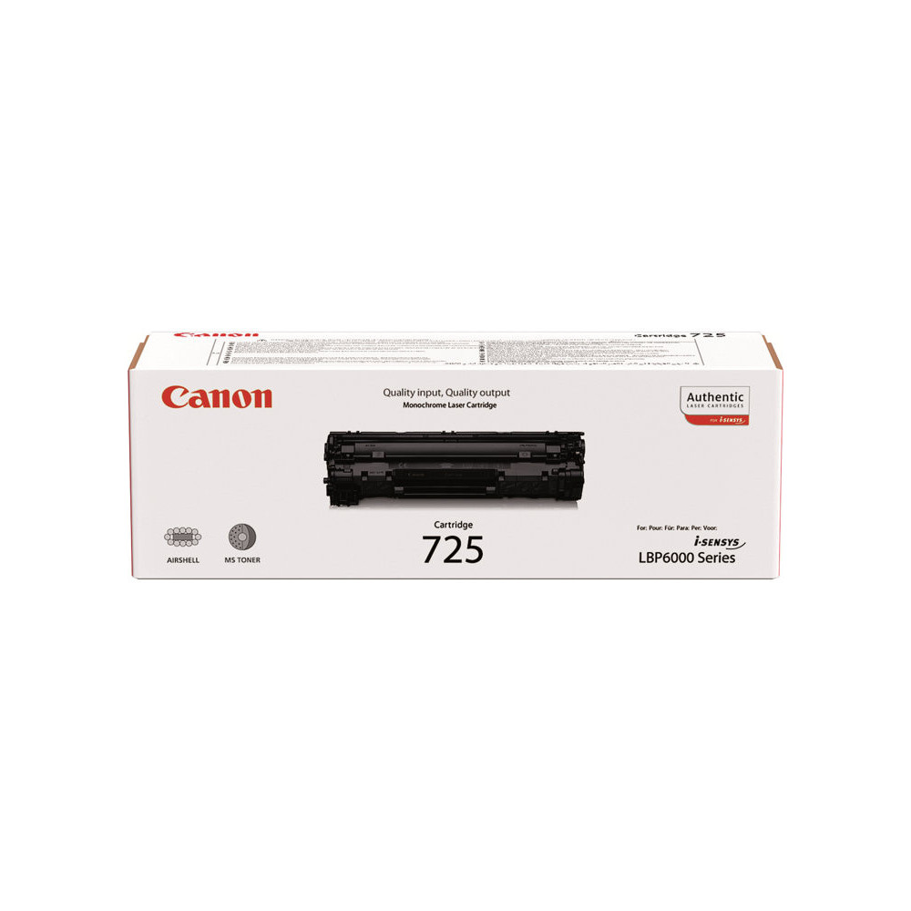 CANON CRG-725 cartouche de toner noir capacite standard 1.600 pages pack de 1
