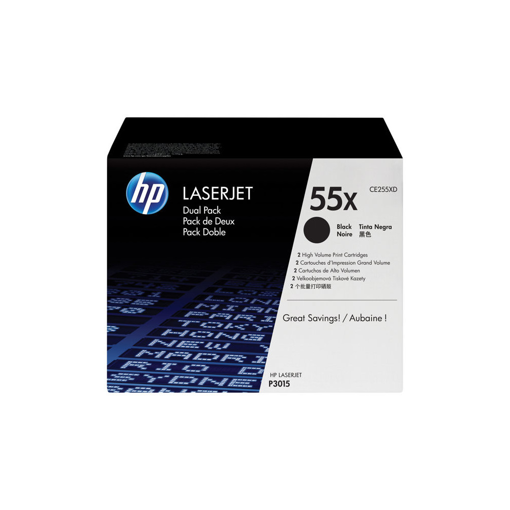 HP original LaserJet CE255XD original Toner cartridge black high capacity 2-pack redeal.fr