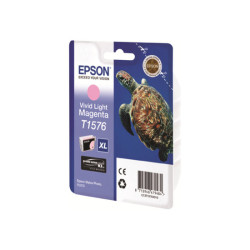 EPSON 5LB T1576 ink cartridge vivid light magenta standard capacity 1-pack blister without alarm