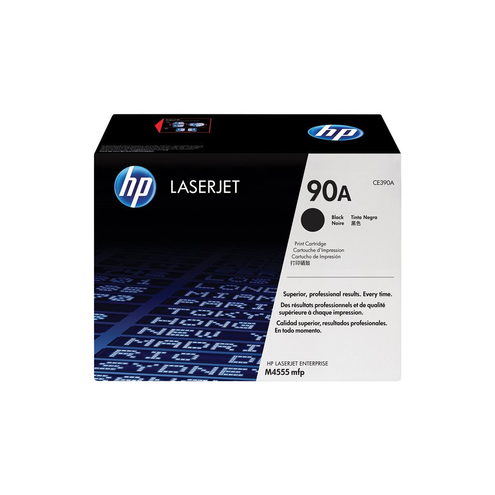 HP 90A original Toner cartridge CE390A black standard capacity 10.000 pages 1-pack Smart printing Technology
