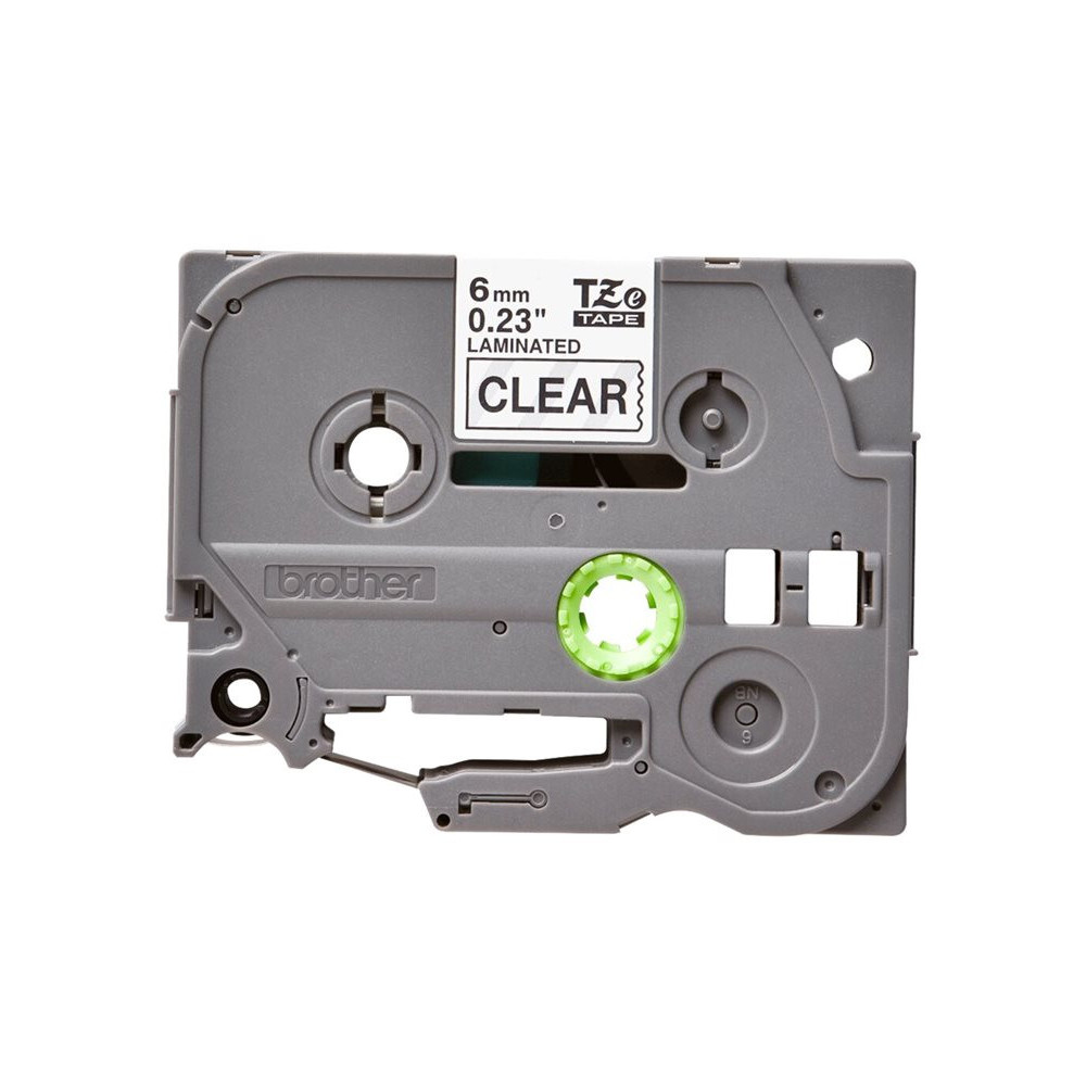 BROTHER P-TOUCH TZE-111 noir sur clear 6mm