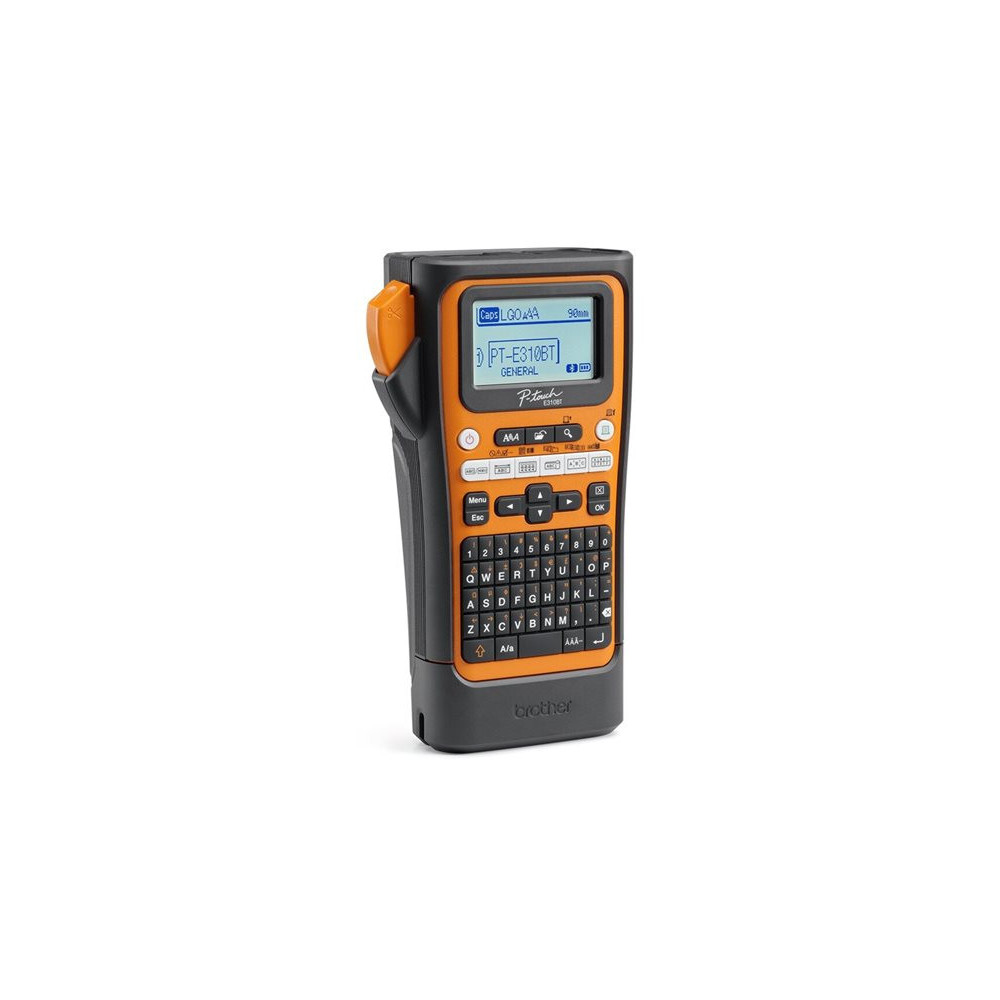 BROTHER Bluetooth connectable electrician labeling machine 18mm ribbon max QWERTY keyboard delivered with case